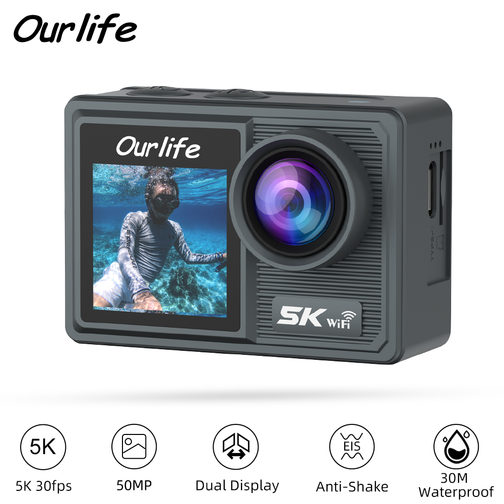 Photographic Memory - كاميرا Ourlife Action 5K 4K كاميرا