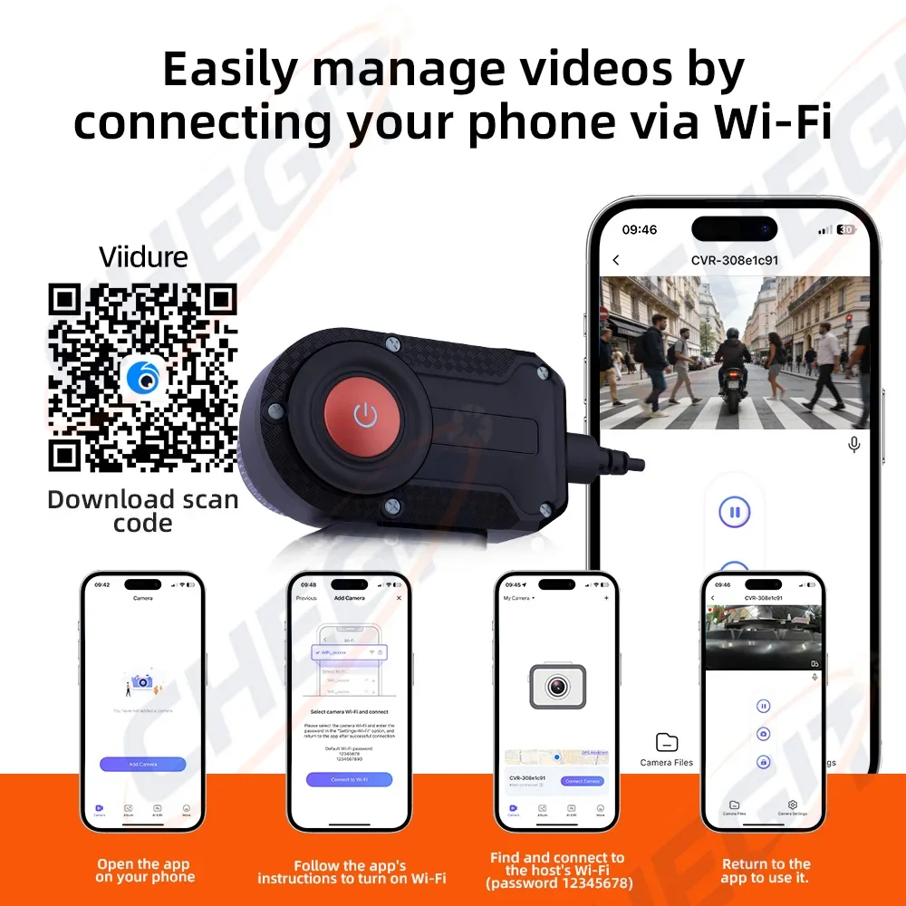 كاميرا دراجة نارية DVR بدقة 2K - مراجعة Photographic Memory وسعره
