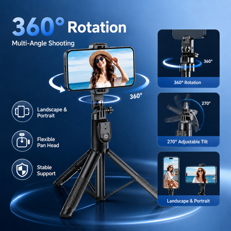 عصا سيلفي بلوتوث بطول 2 متر مع - مراجعة Photography Basics وسعره