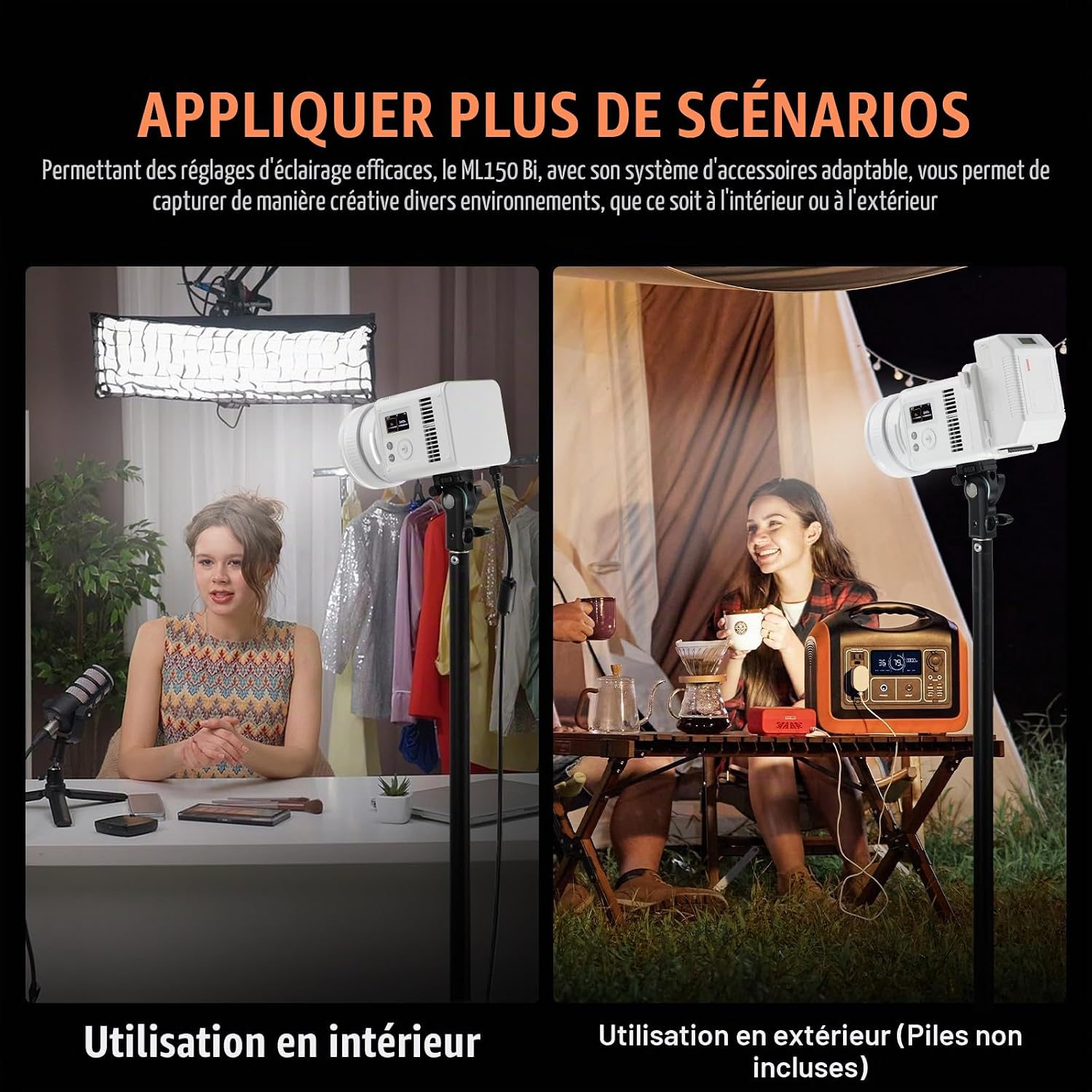 إضاءة فيديو LED ثنائية اللون م - مراجعة Photography Videos Free وسعره